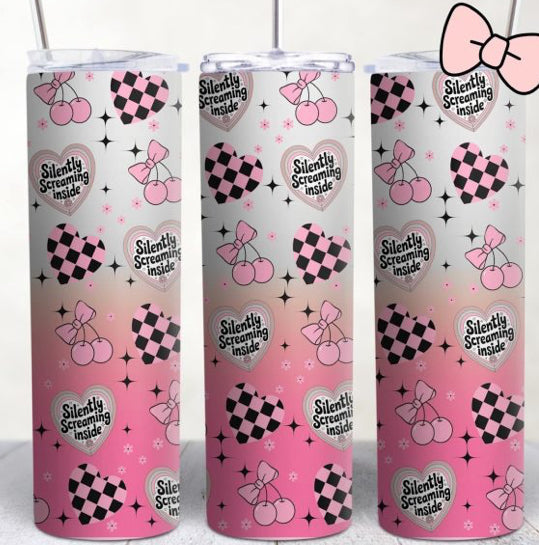 Silently Screaming Inside Tumbler