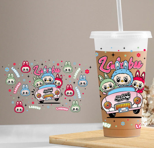 Little Monsters In A Car Cold Cup