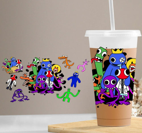 Colourful friends cold cup