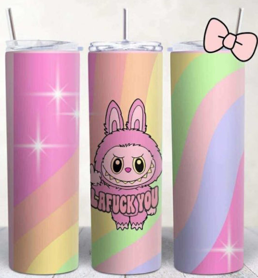Rainbow Laf**k You Tumbler