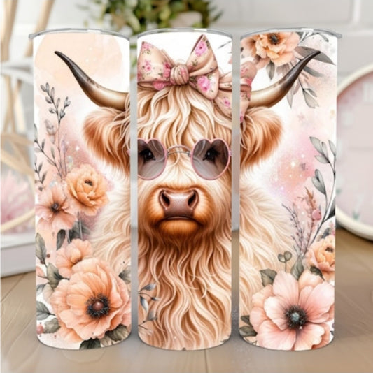 Highland cow tumbler 🐄